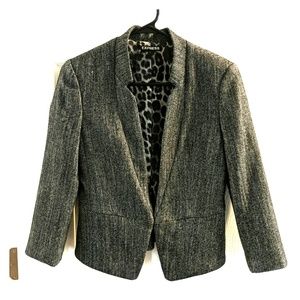 Express cropped peplum blazer